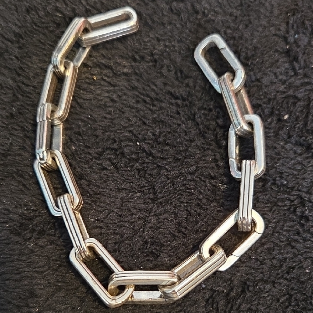 Brighton Chuncky Silver Chain Charm Bracelet - Picture 3 of 5